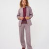 EsQualo - Trousers fancy strass - Merlot