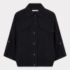 EsQualo - Blouse acetate - Dark Grey
