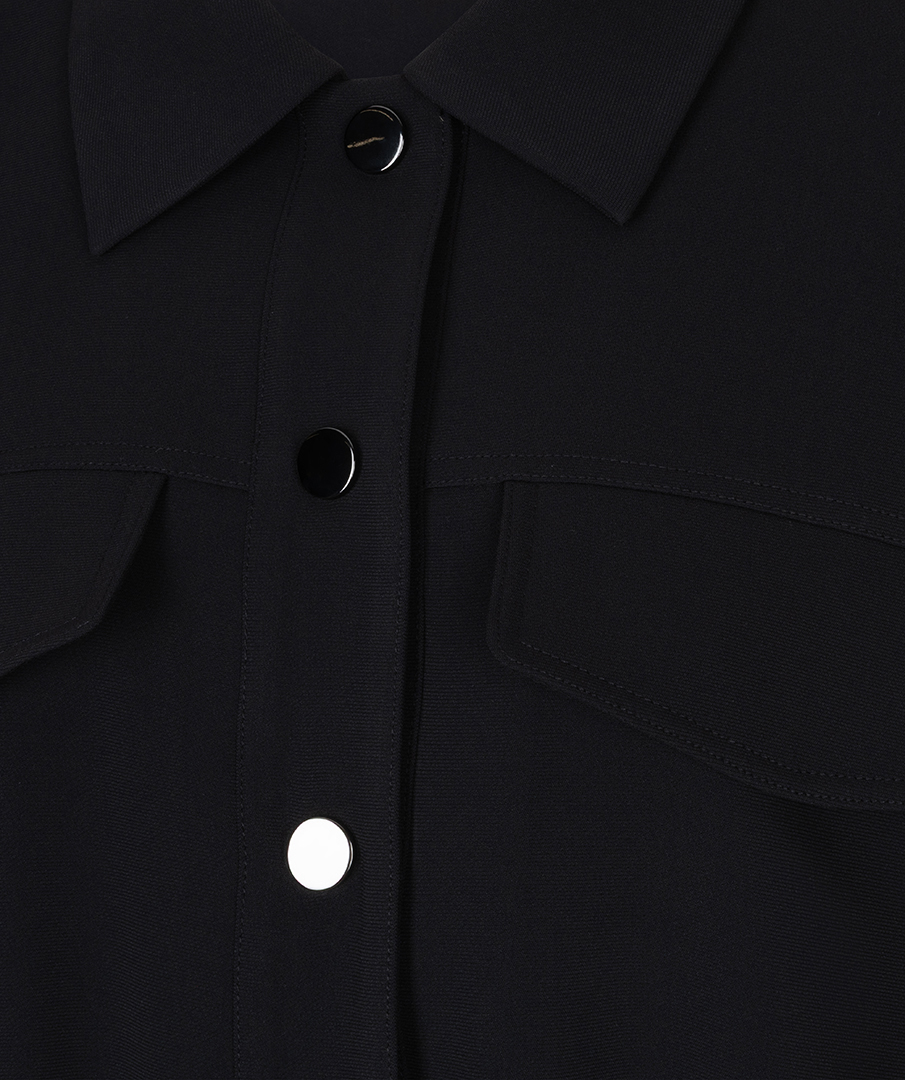EsQualo - Blouse acetate - Dark Grey