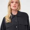 EsQualo - Blouse acetate - Dark Grey