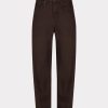 EsQualo - Trousers barrel jeans cacao - Cacao