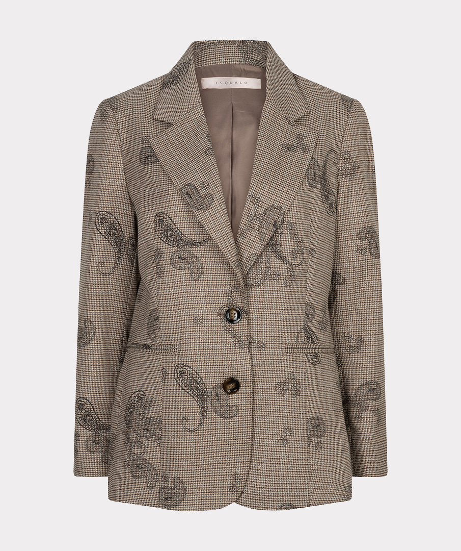 EsQualo - Blazer paisley check - Print