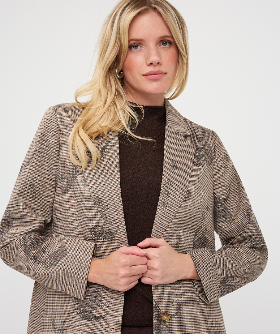 EsQualo - Blazer paisley check - Print