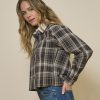 EsQualo - Blouse short check strass - Print