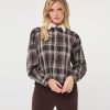 EsQualo - Blouse short check strass - Print