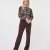 EsQualo - Blouse short check strass - Print
