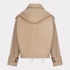 EsQualo - Coat trench short hood - Sand