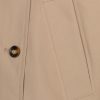 EsQualo - Coat trench short hood - Sand
