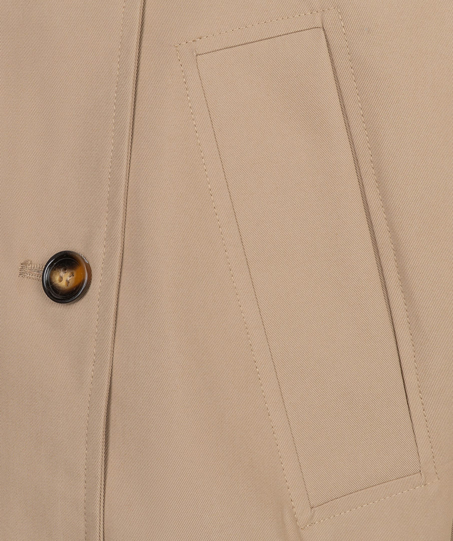 EsQualo - Coat trench short hood - Sand