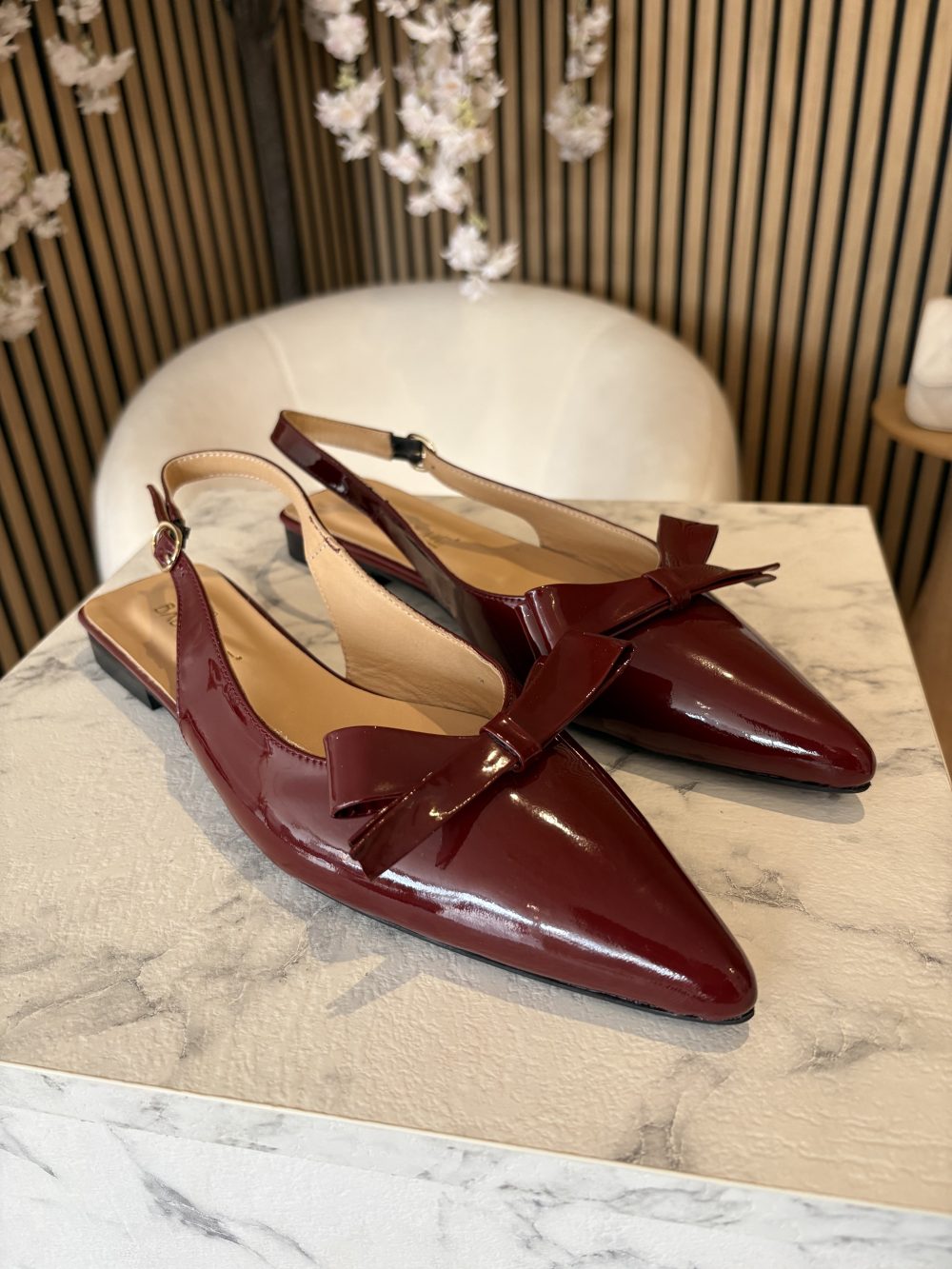 Babouche - Fien - Light Bordo