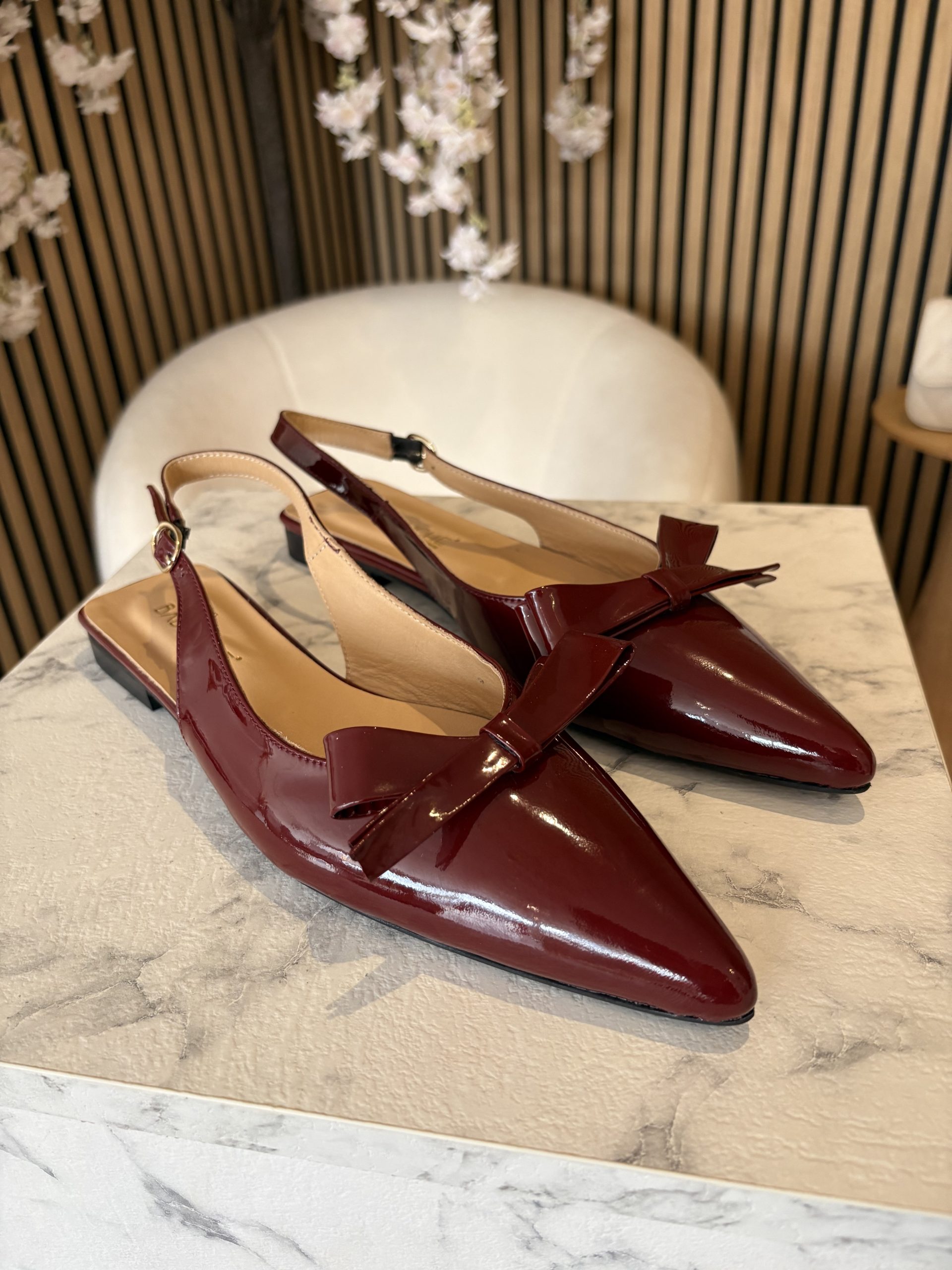 Babouche - Fien - Light Bordo