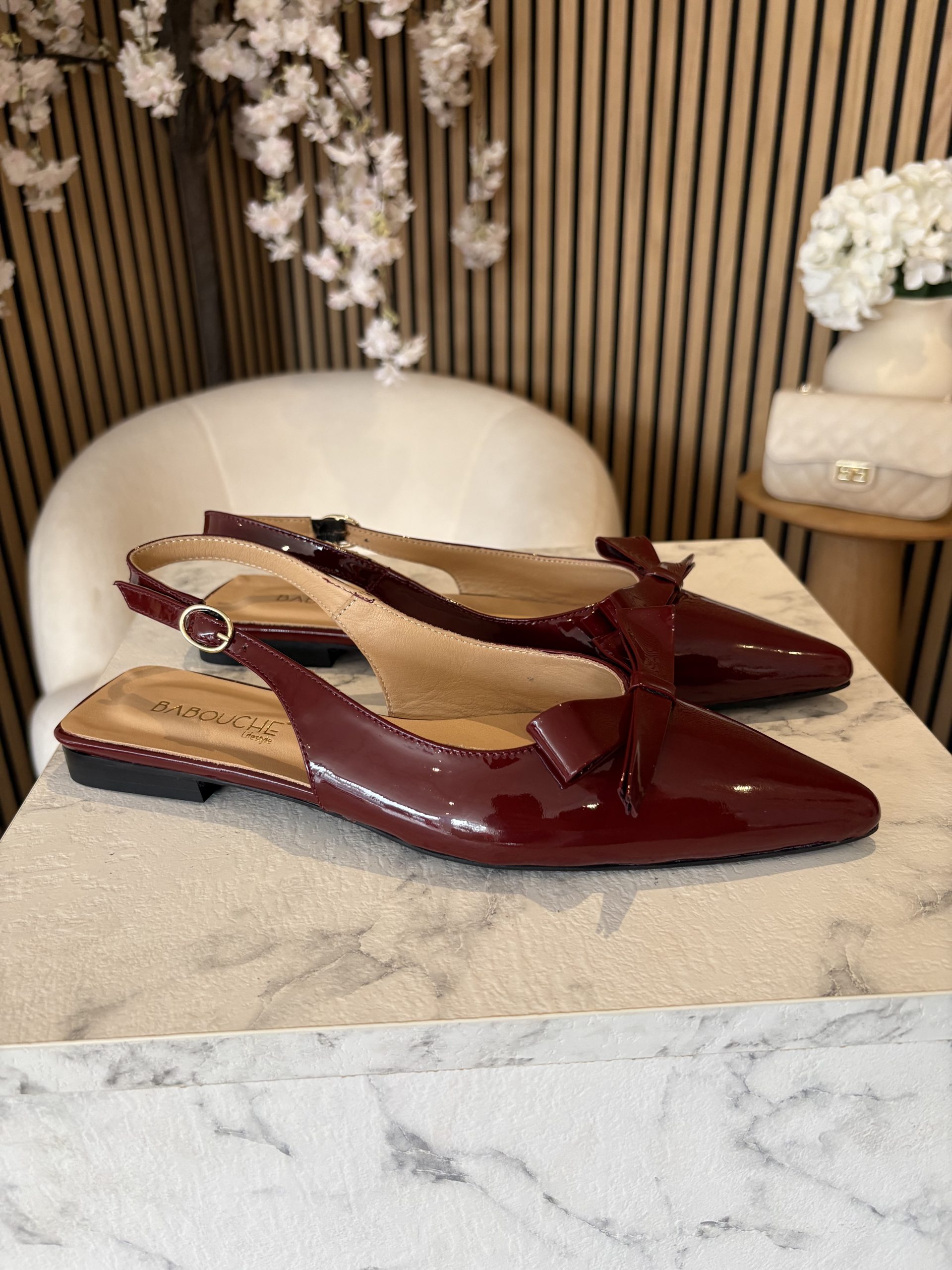 Babouche - Fien - Light Bordo