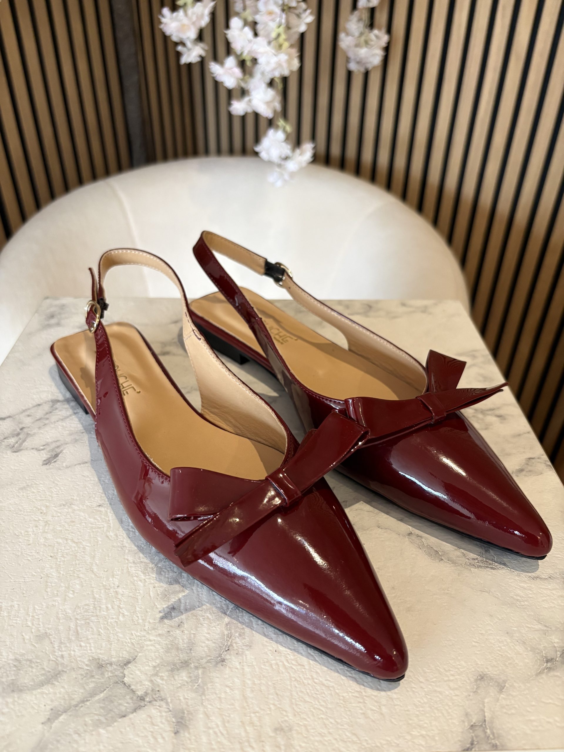 Babouche - Fien - Light Bordo