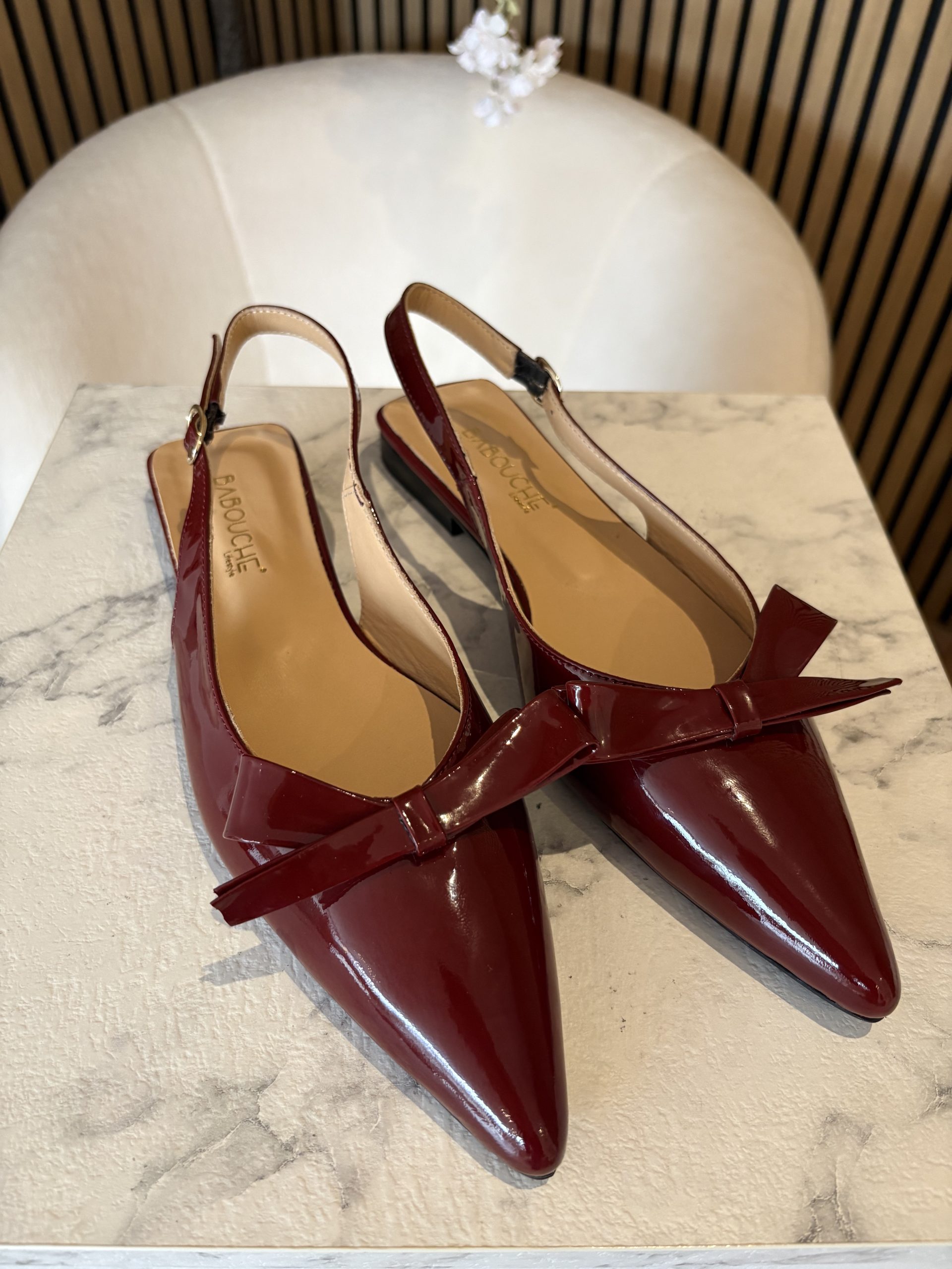 Babouche - Fien - Light Bordo