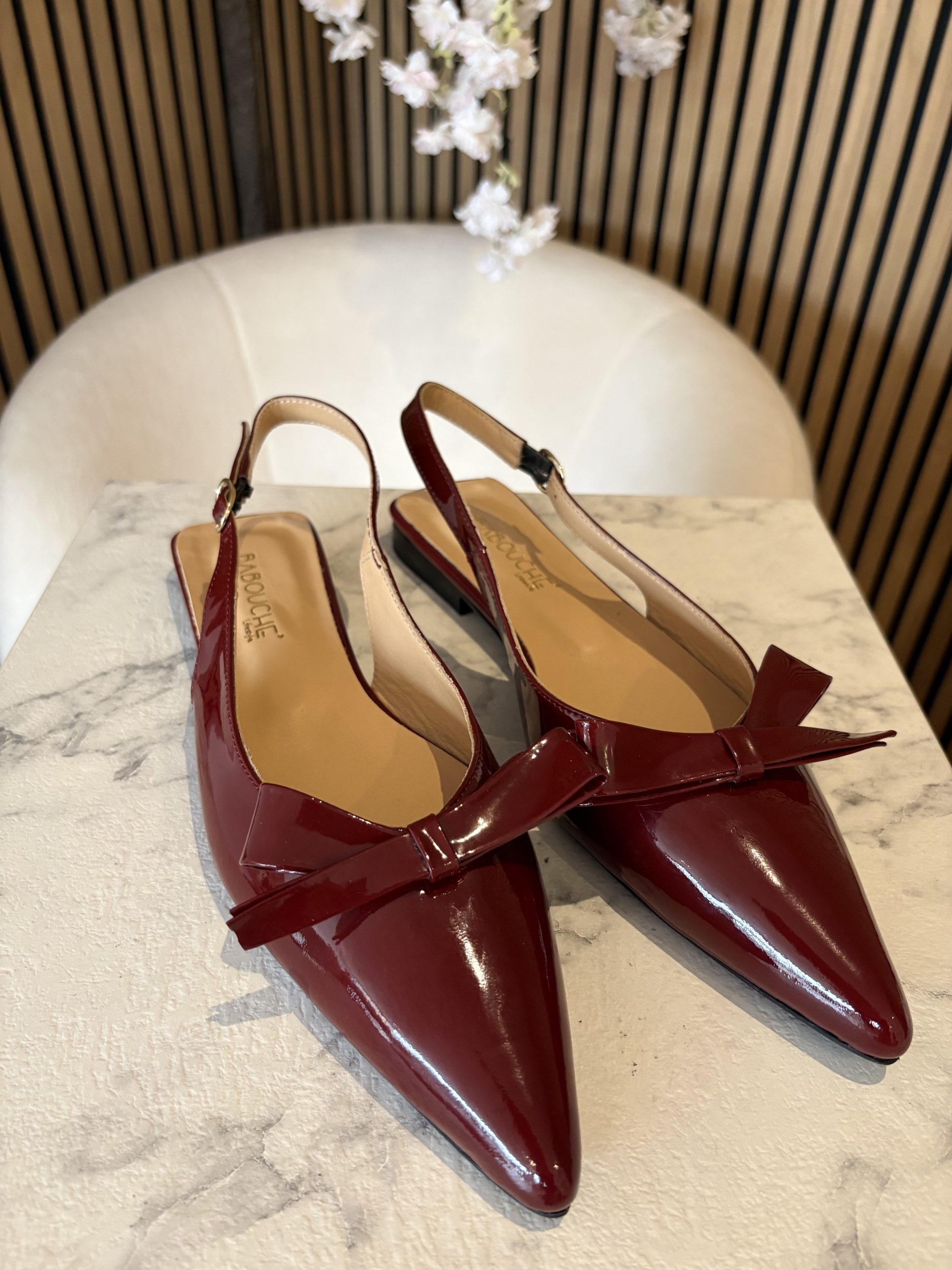 Babouche - Fien - Light Bordo