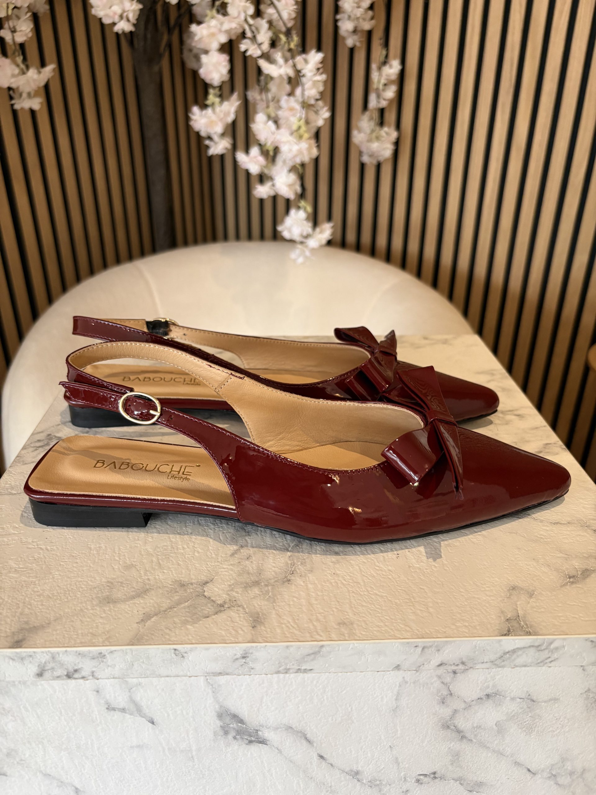 Babouche - Fien - Light Bordo