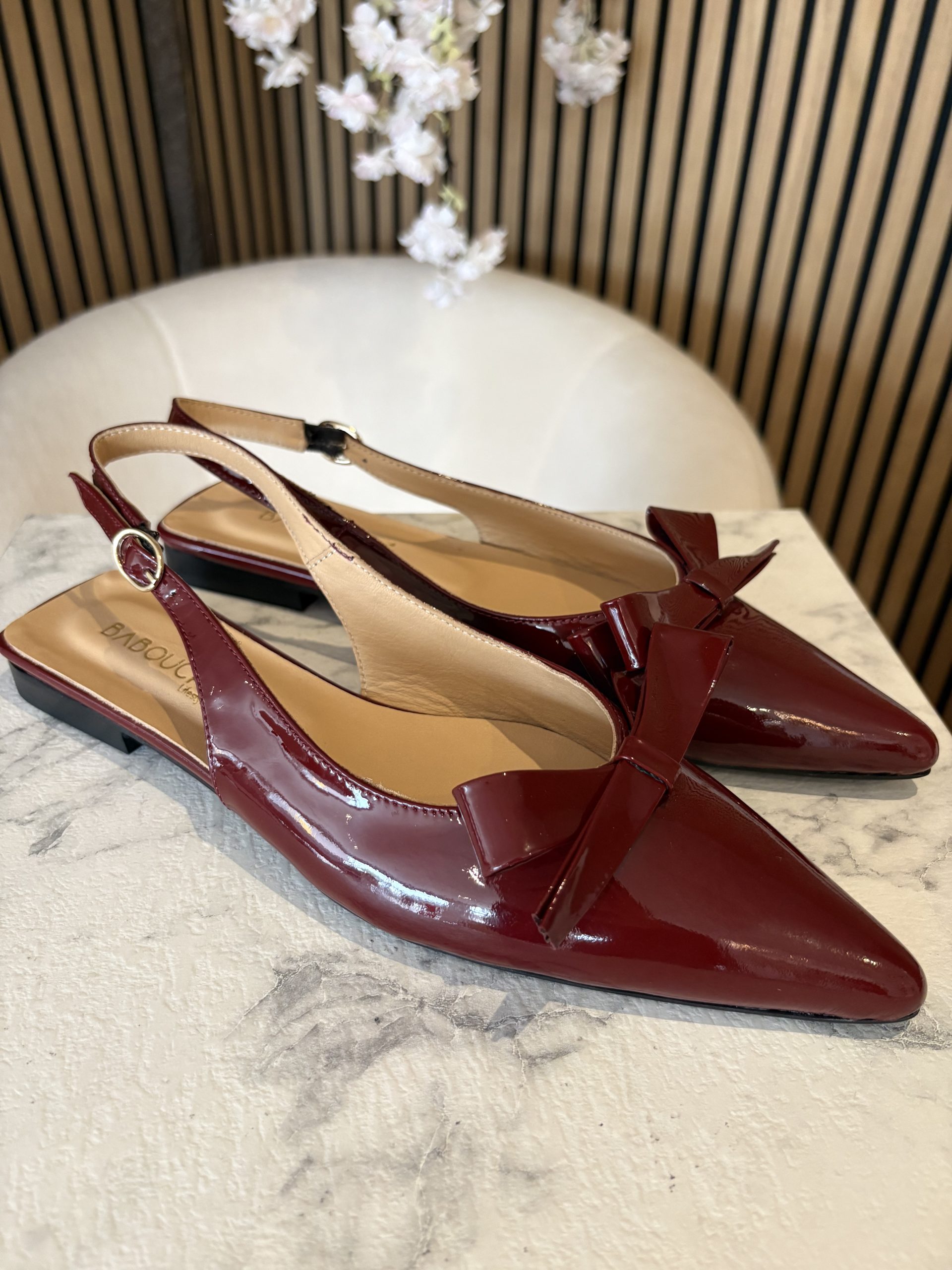 Babouche - Fien - Light Bordo
