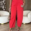 Mi Piace - Balloon Trousers Heavy - Red