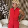 Mi Piace - Blouse Mouwloos - Red