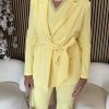Mi Piace - Blazer Belted - Lemon Yellow