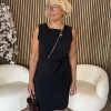 Triple Nine - Dress Cut Sleeves With Cross Zip - Black