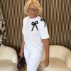 Mi Piace - T-Shirt Bow - White