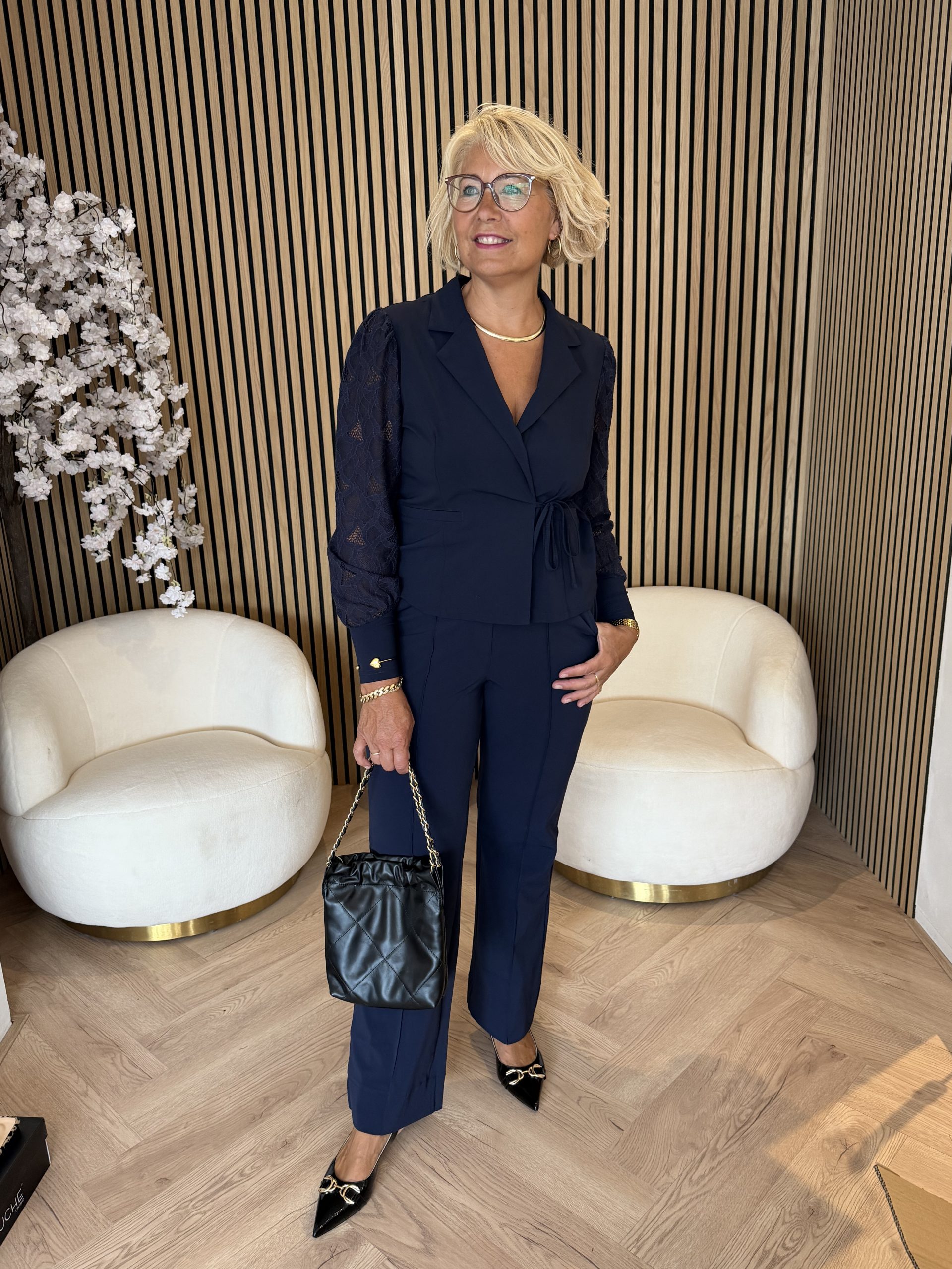 Triple Nine - Broek Straight - Navy