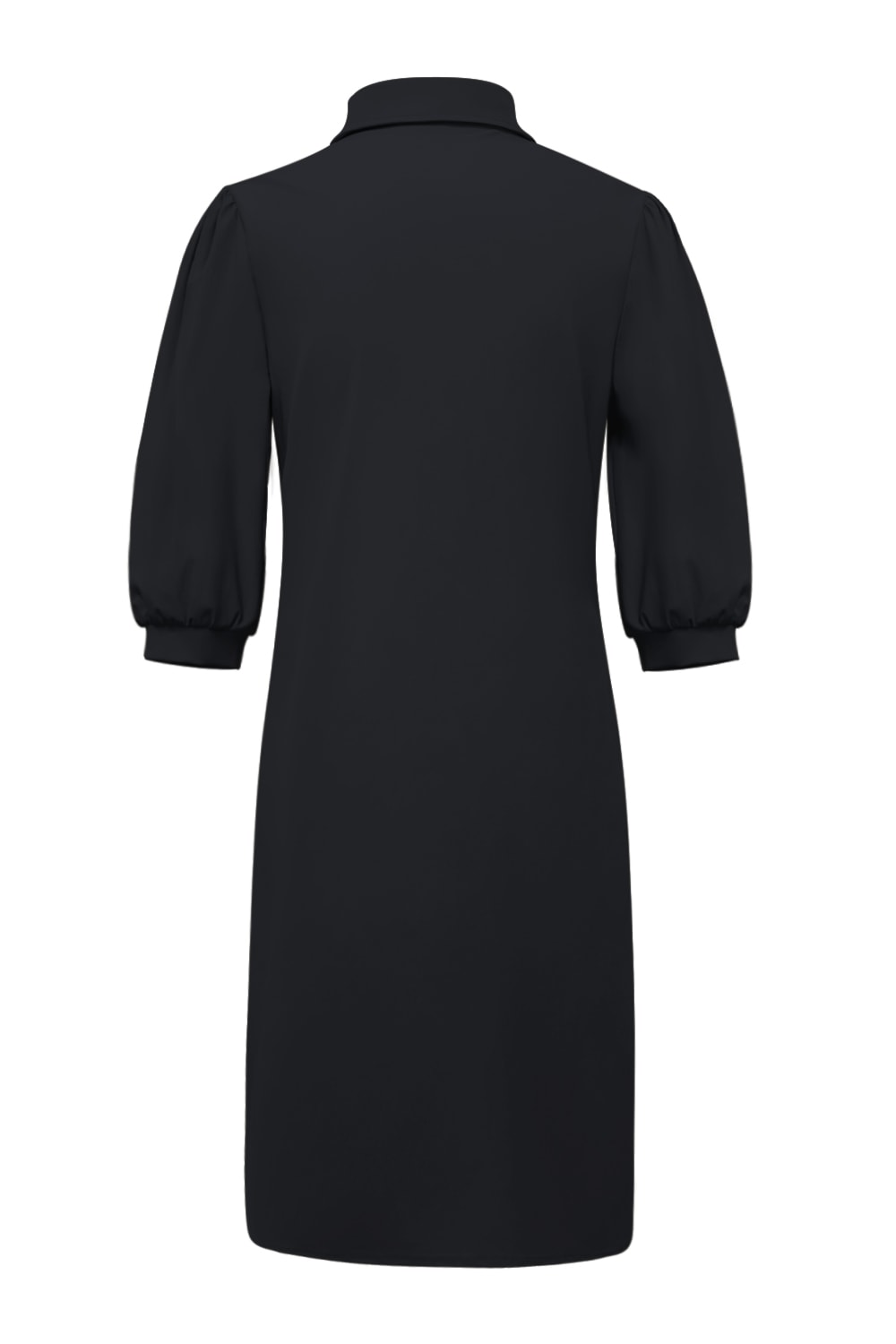 Triple Nine - Jurk 3/4 Mouw Met Kraag - Black