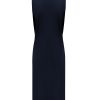 Triple Nine - Dress Long Cut Sleeves With Gold Buttons - Navy