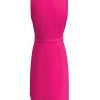 Triple Nine - Dress Cut Sleeves With Cross Zip - Fuchsia