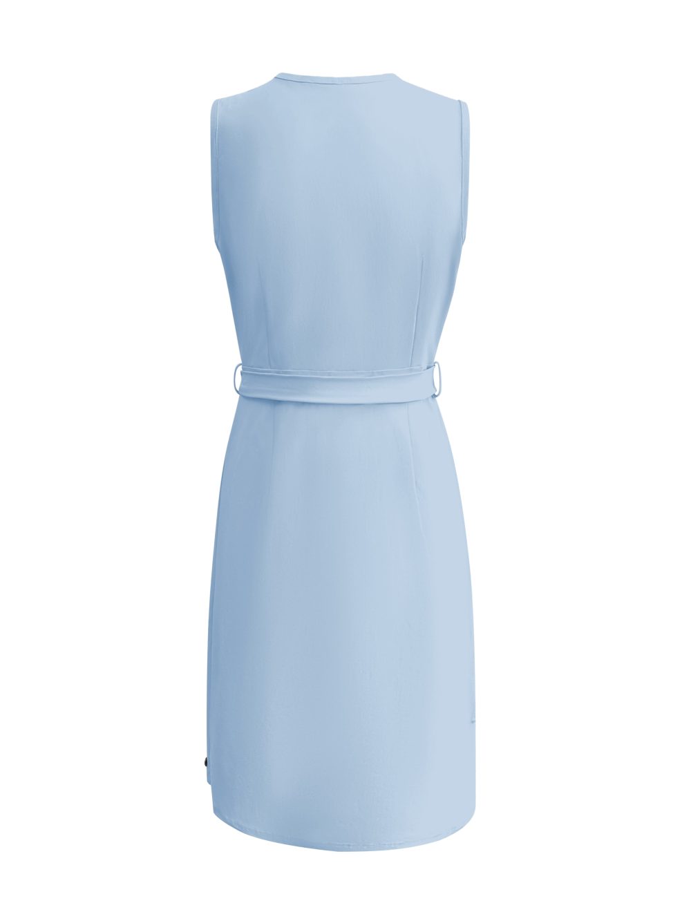 Triple Nine - Dress Cut Sleeves With Cross Zip - L.Blue