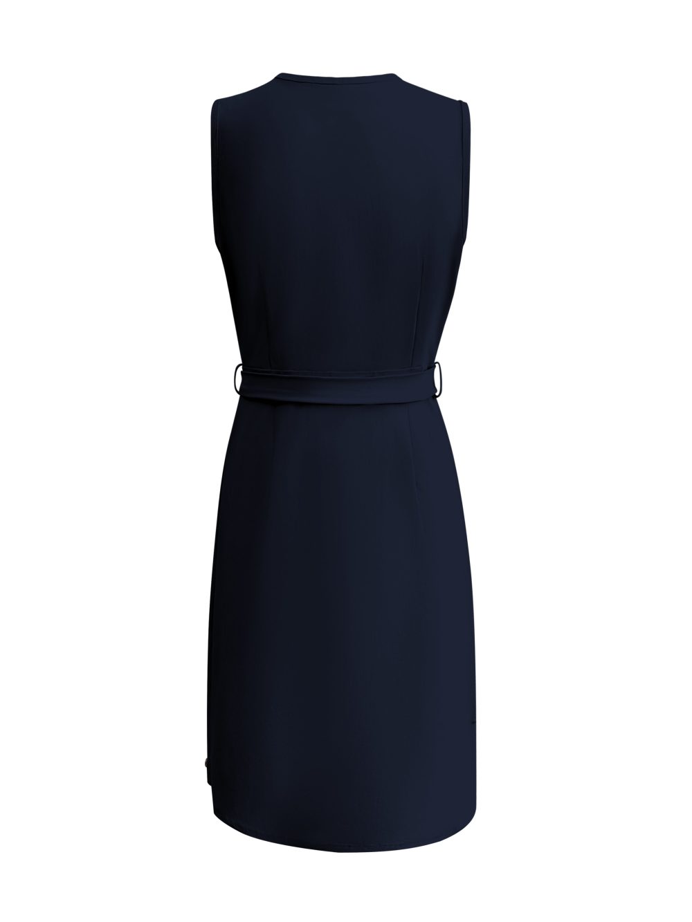 Triple Nine - Dress Cut Sleeves With Cross Zip - Navy