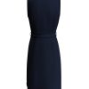Triple Nine - Dress Cut Sleeves With Cross Zip - Navy