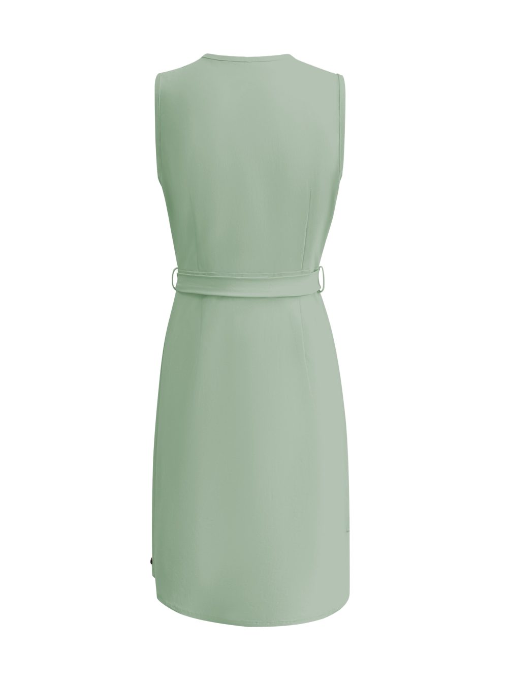 Triple Nine - Dress Cut Sleeves With Cross Zip - Sage Green