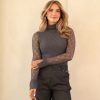 Kimara - Brodi Top - Grey Souk