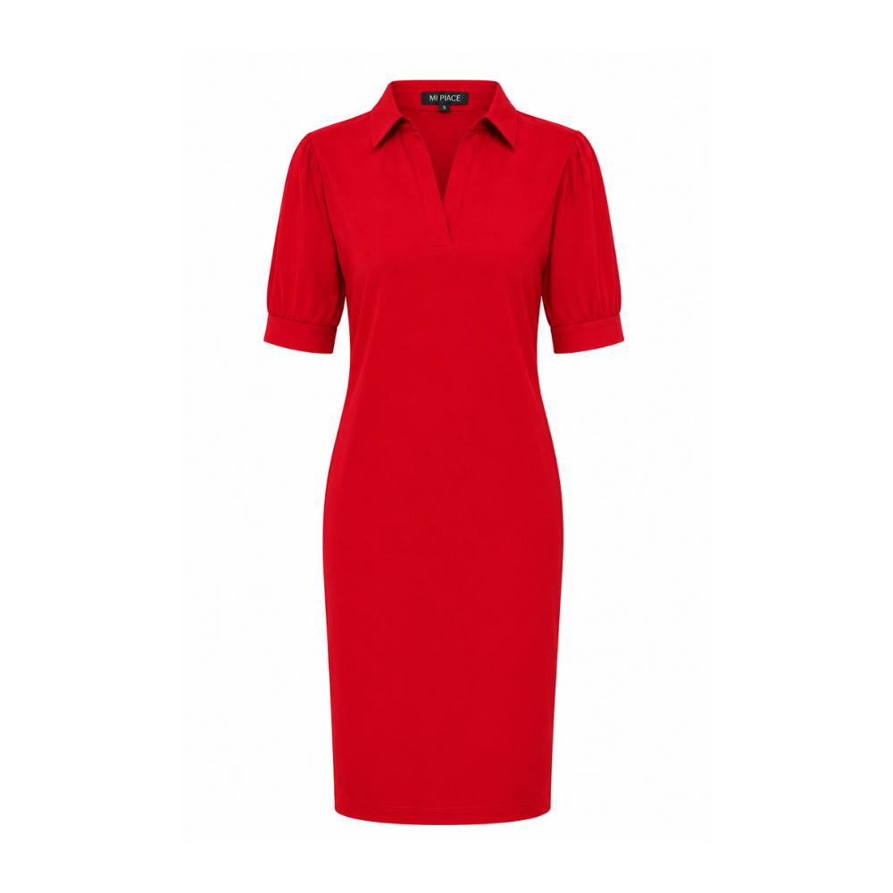 Mi Piace - Polo Dress - Red