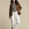 Red Button - Colette & belt washed twill - Ecru-L33 | Morgen in huis!
