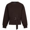 Red Button - Shakira top & belt scuba - Espresso
