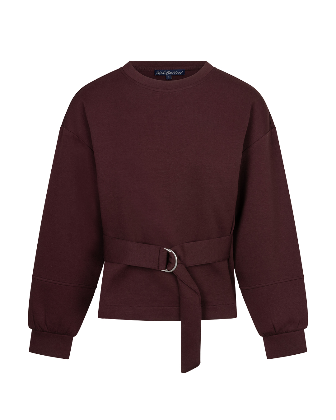 Red Button - Shakira top & belt scuba - Burgundy