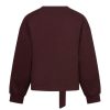 Red Button - Shakira top & belt scuba - Burgundy