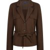 Red Button - Blazer & belt punta - Espresso