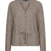Red Button - Cardigan ajour sparkle - Truffle | Morgen in huis!
