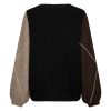 Red Button - Argyle sweater - Espresso