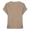 Red Button - Sleeveless knit boucle - Latte