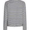 Red Button - Terry stripe - Creme/navy