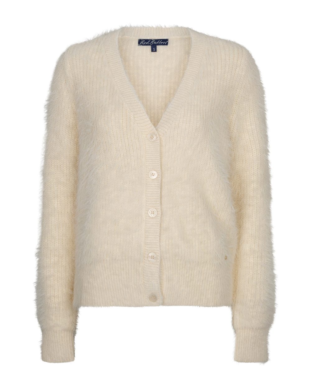 Red Button - Cardigan fuzzy - Cream