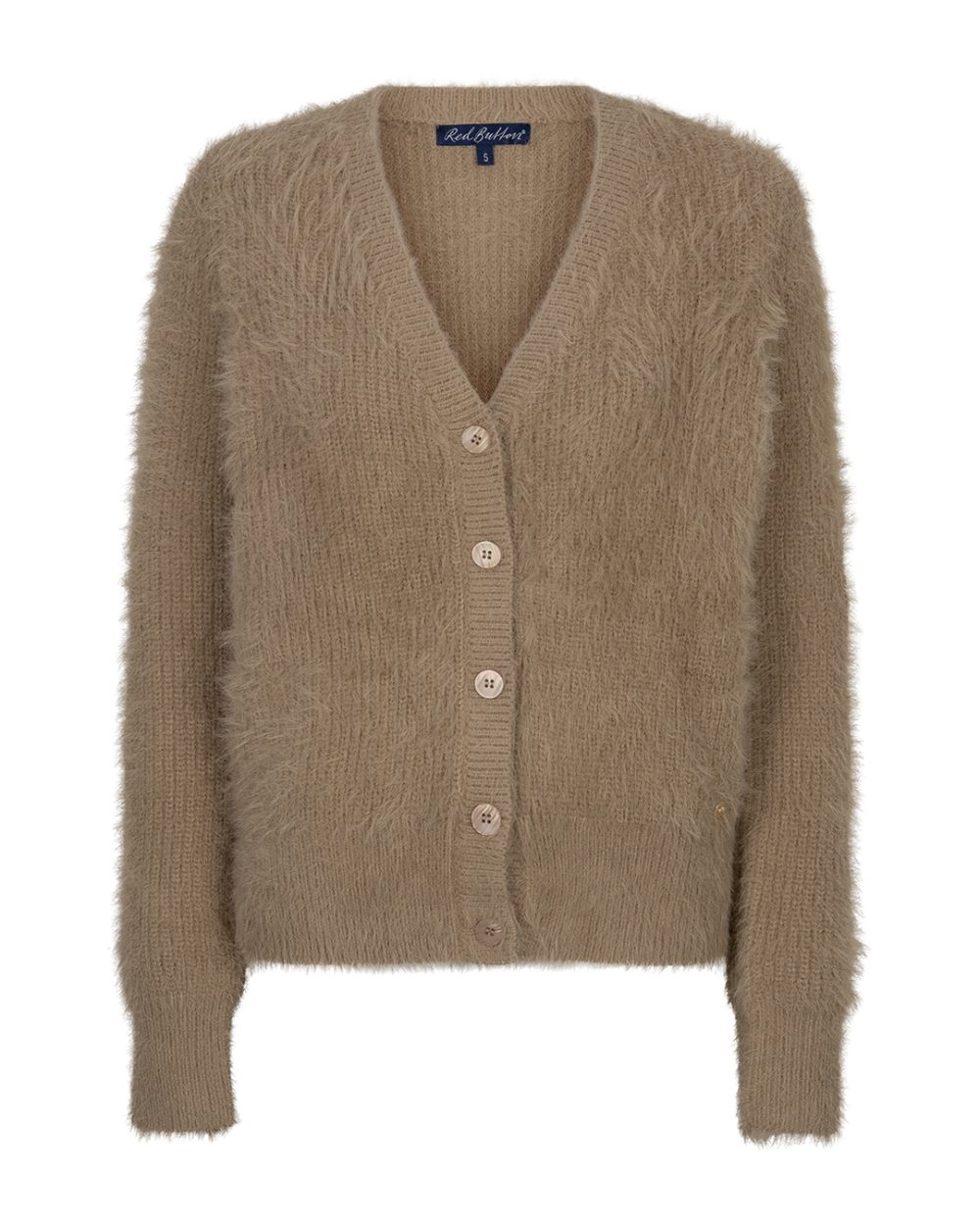 Red Button - Cardigan fuzzy - Latte