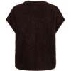 Red Button - Sleeveless fuzzy - Espresso