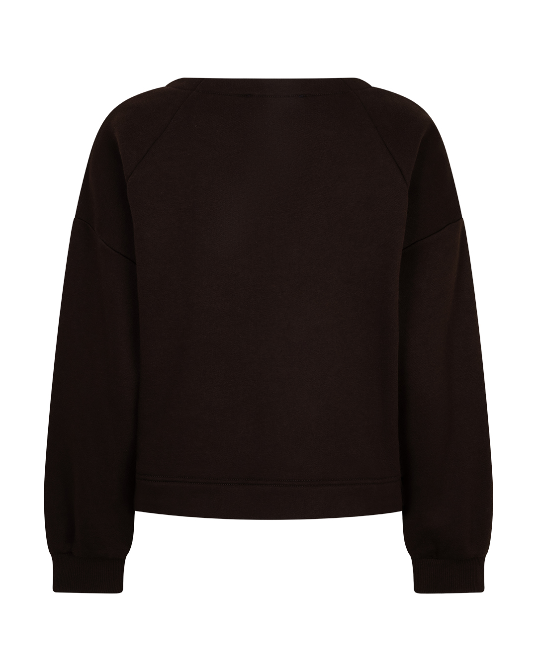 Red Button - Terry sweater chestprint - Espresso