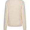 Red Button - Sweater ribbon logo - Ecru